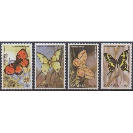 Zambie - 1997 - No 651/654 - Insectes