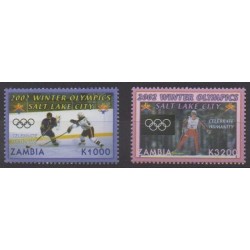 Zambia - 2002 - Nb 1208/1209 - Winter Olympics