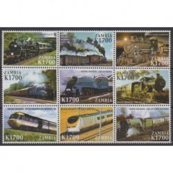 Zambia - 2005 - Nb 1328/1336 - Trains