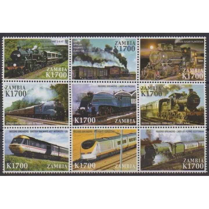 Acheter cette série de timbres de Zambie de l'année 2005 (No 1328/1336).