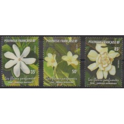 Polynésie - 2001 - No 652/654 - Fleurs