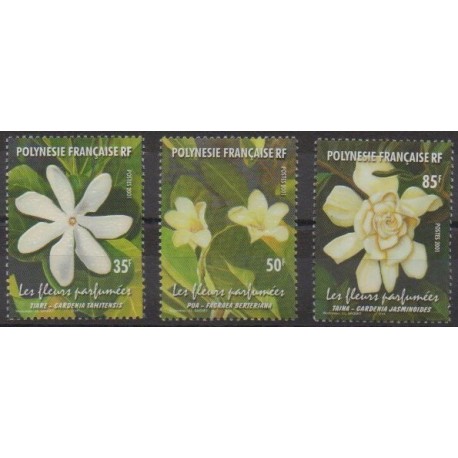 Polynésie - 2001 - No 652/654 - Fleurs