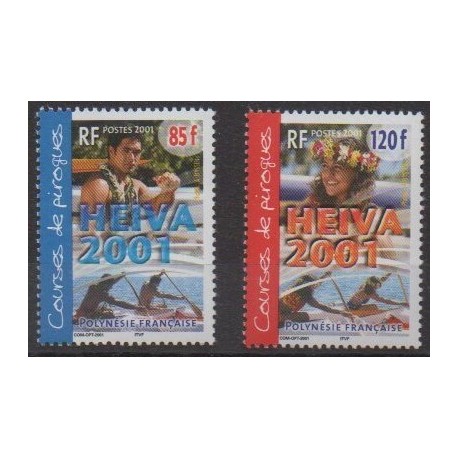 Polynesia - 2001 - Nb 645/646 - Boats