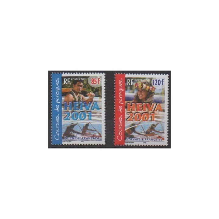 Acheter cette série de timbres de Polynésie de l'année 2001 (No 645/646).