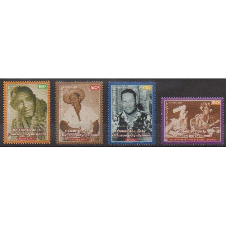 Buy this set of stamps of Polynesia of the year 2001 (Nb 638/641).