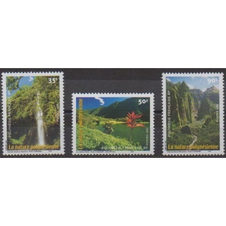 Polynésie - 2001 - No 634/636 - Sites