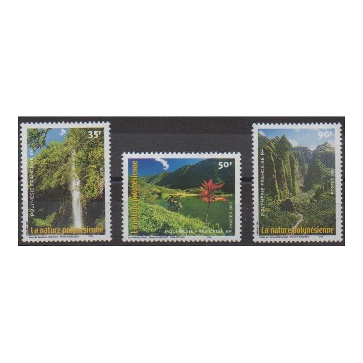 Buy this set of stamps of Polynesia of the year 2001 (Nb 634/636).
