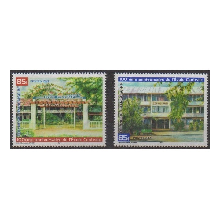 Buy this set of stamps of Polynesia of the year 2001 (Nb 631/632).