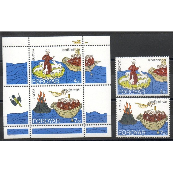 Timbres  - Féroé (Iles) - 1994 - No 254/255 - BF 7