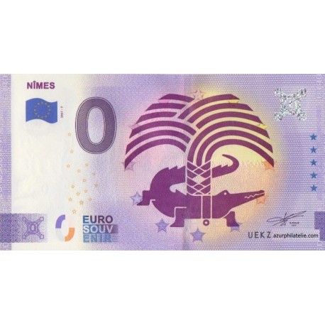 Euro banknote memory - 30 - Nimes - 2021-7 - Anniversary