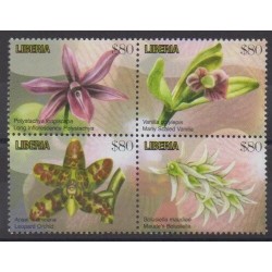 Liberia - 2011 - No 5000/5003 - Orchidées