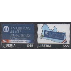Liberia - 2012 - Nb 5164/5165 - Childhood