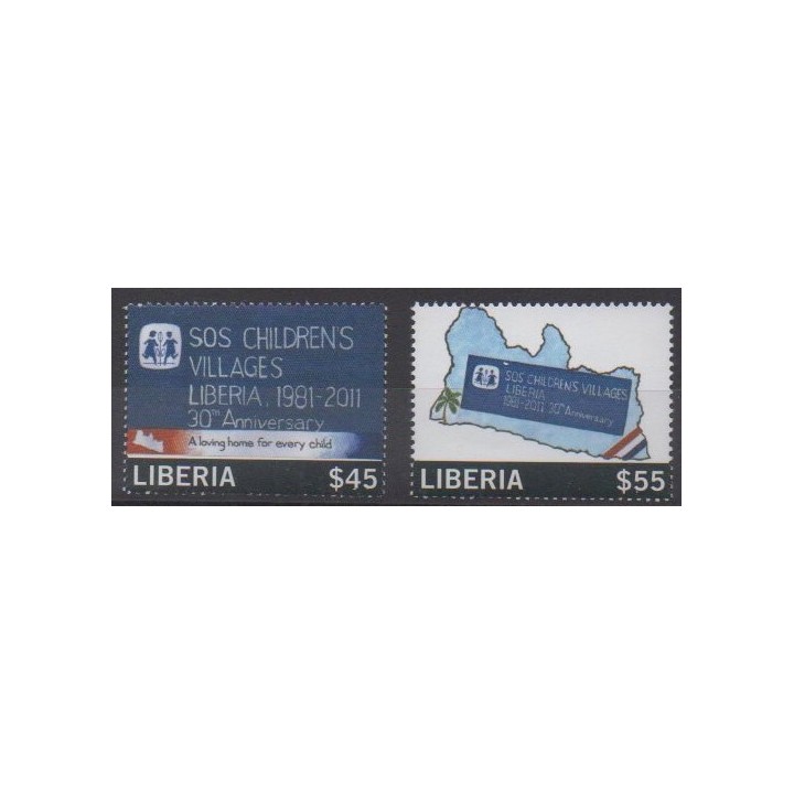 Buy this set of stamps of Liberia of the year 2012 (Nb 5164/5165).