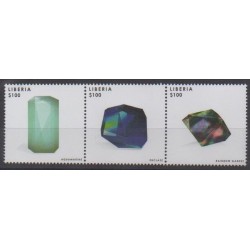 Liberia - 2013 - Nb 5188/5190 - Minerals - Gems