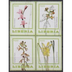 Liberia - 2014 - Nb 5382/5385 - Orchids