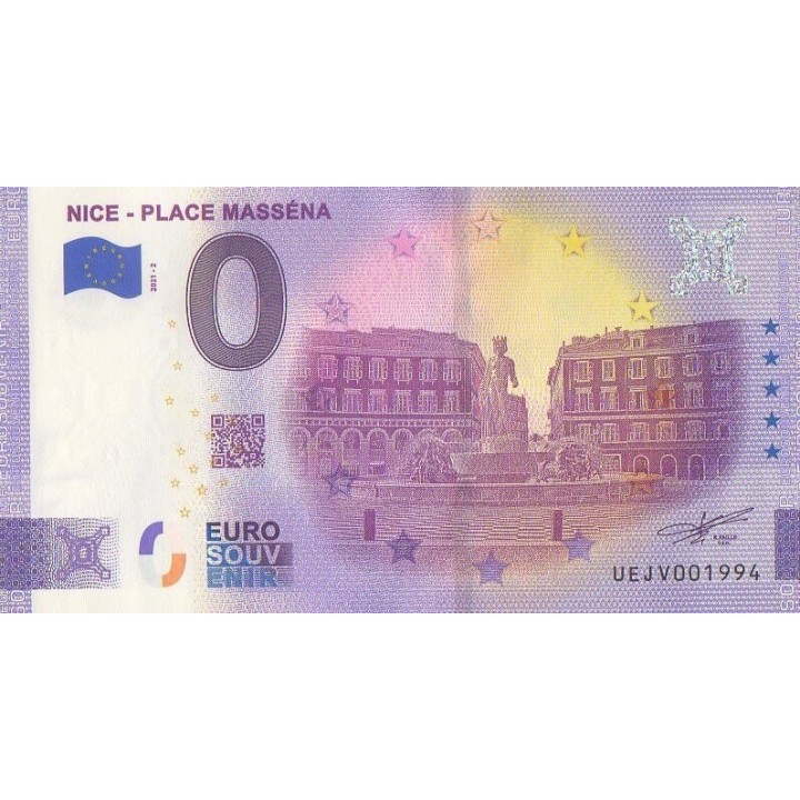 Euro banknote memory - 2021 - Nice - Place Masséna - (Alpes-Maritimes)
