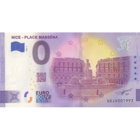 Euro banknote memory - 06 - Nice - Place Masséna - 2021-2 - Nb 1993
