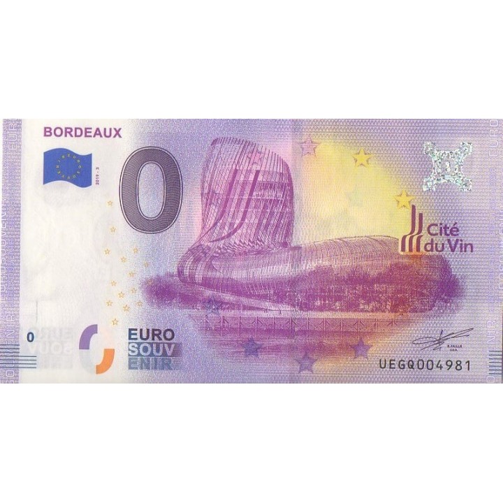 Euro banknote memory - 2019 - Bordeaux - (Gironde)