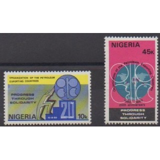 Acheter cette série de timbres du Nigeria de l'année 1980 (No 380/381).