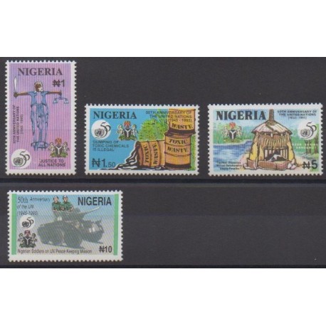 Nigeria - 1995 - No 645/648 - Nations unies