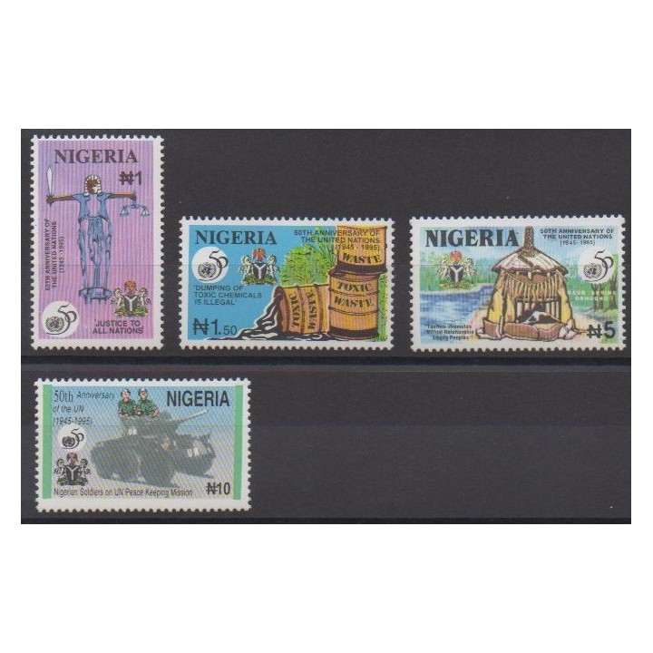 Acheter cette série de timbres du Nigeria de l'année 1995 (No 645/648).