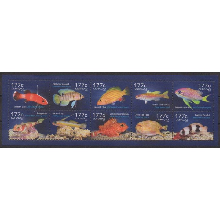 Acheter cette série de timbres de Curaçao (Antilles néerlandaises) de l'année 2014 (No 448/457).