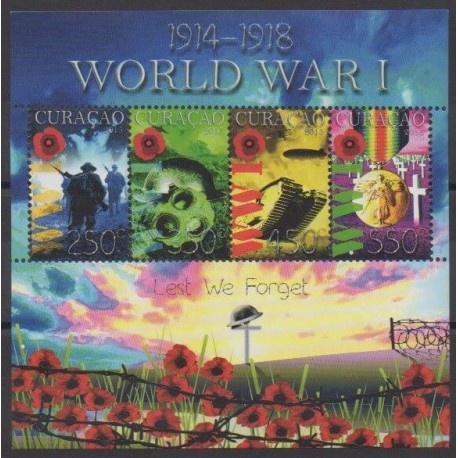 Curaçao - 2015 - No 486/489 - Première Guerre Mondiale
