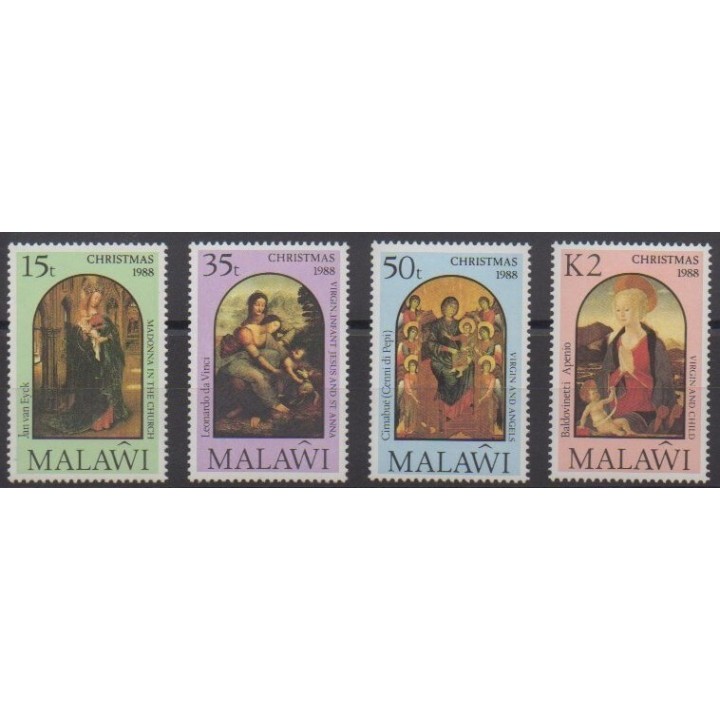 Acheter cette série de timbres du Malawi de l'année 1988 (No 533/536).
