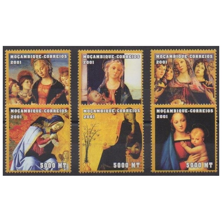 Buy this set of stamps of Mozambique of the year 2001 (Nb 1694EY/1694FD).