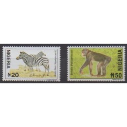 Nigeria - 2005 - No 726a et 730a - Mammifères