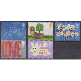 Acheter cette série de timbres de Grande-Bretagne de l'année 2002 (No 2308/2312).