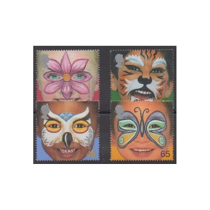 Acheter cette série de timbres de Grande-Bretagne de l'année 2001 (No 2217/2220).