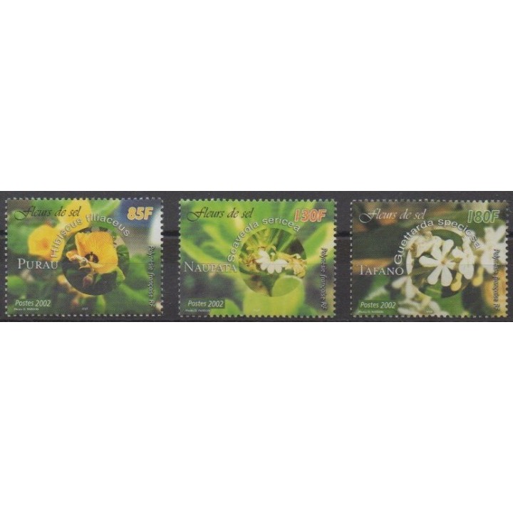 Acheter cette série de timbres de Polynésie de l'année 2002 (No 677/679).