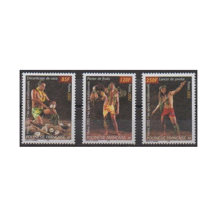 Buy this set of stamps of Polynesia of the year 2002 (Nb 669/671).