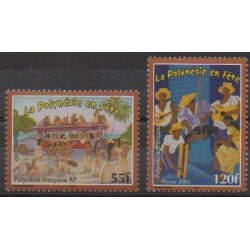 Polynésie - 2002 - No 680/681 - Folklore