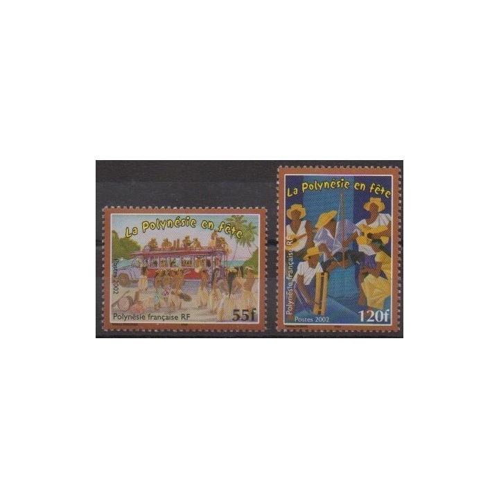 Buy this set of stamps of Polynesia of the year 2002 (Nb 680/681).