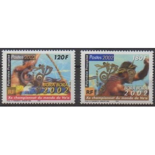 Buy this set of stamps of Polynesia of the year 2002 (Nb 661/662).