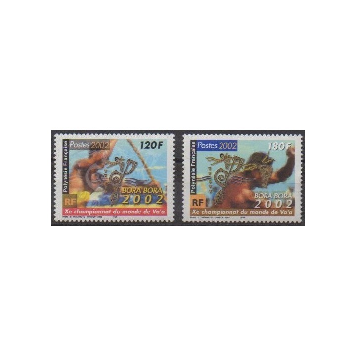 Acheter cette série de timbres de Polynésie de l'année 2002 (No 661/662).