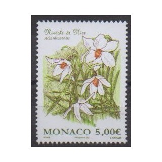 Acheter ce timbre de Monaco de l'année 2021 (Nivéole de Nice).