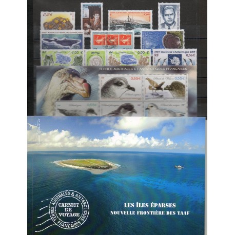 Timbres - Terres Australes et Antarctiques Françaises - Année complète - 2009 - No 521/551 - BF 22 - carnet voyage
