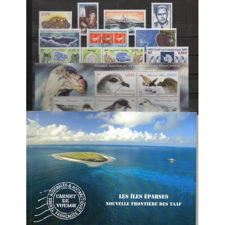 Timbres  - Terres Australes et Antarctiques Françaises - Année complète - 2009 - No 521/551 - BF 22 - carnet voyage