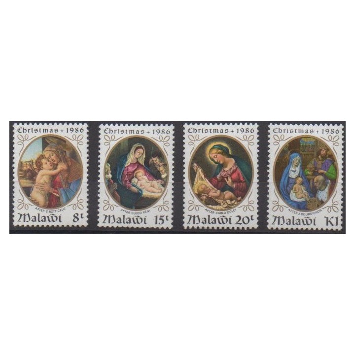 Acheter cette série de timbres du Malawi de l'année 1986 (No 485/488).