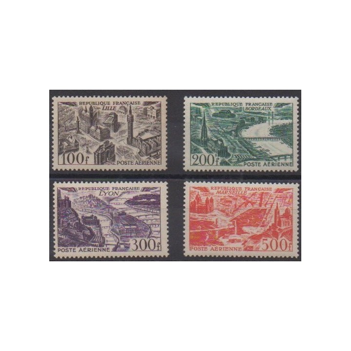 Buy these stamps of France of the year 1949 (Nb PA24/PA27).