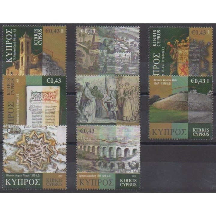 Buy this set of stamps of Cyprus of the year 2009 (Nb 1173/1180).