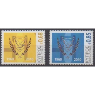 Buy this set of stamps of Cyprus of the year 2010 (Nb 1185/1186).