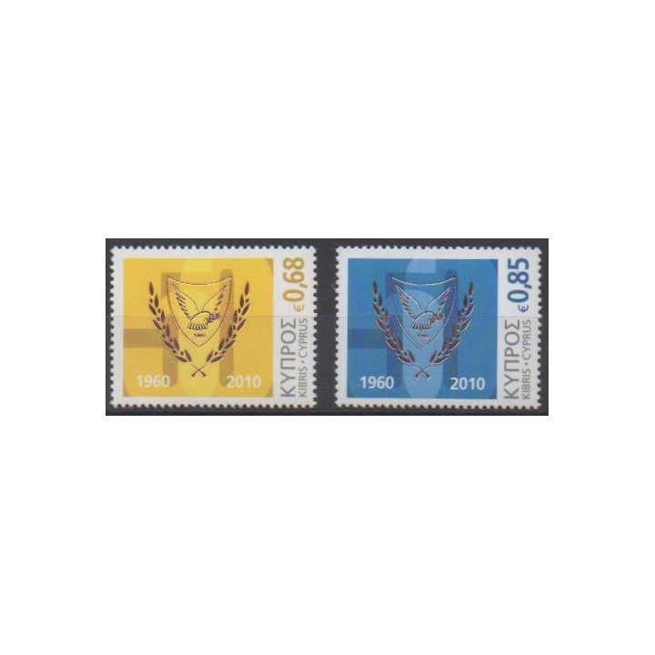 Buy this set of stamps of Cyprus of the year 2010 (Nb 1185/1186).