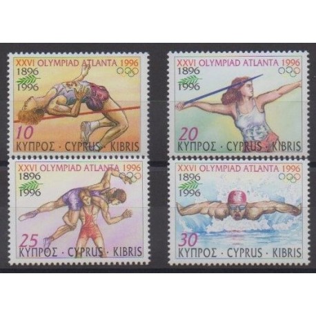 Chypre - 1996 - No 881/884 - Jeux Olympiques d'été