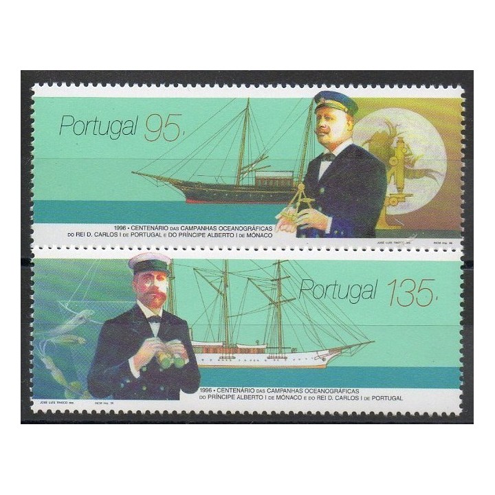 Timbres - bateaux - Portugal - 1996- No 2088/2089