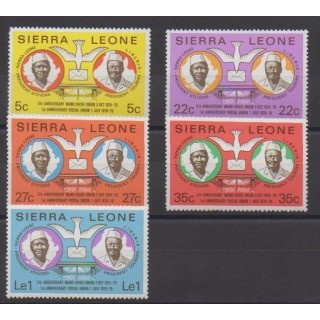 Acheter cette série de timbres de Sierra Leone de l'année 1979 (No 418/422).