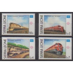 Sierra Leone - 1986 - Nb 719/722 - Trains